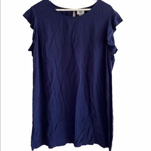 Old Navy Ruffle Sleeveless Dress Navy XL
